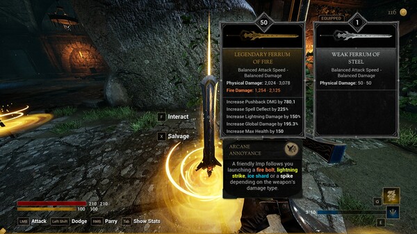 Screenshot z Darkblade Ascent