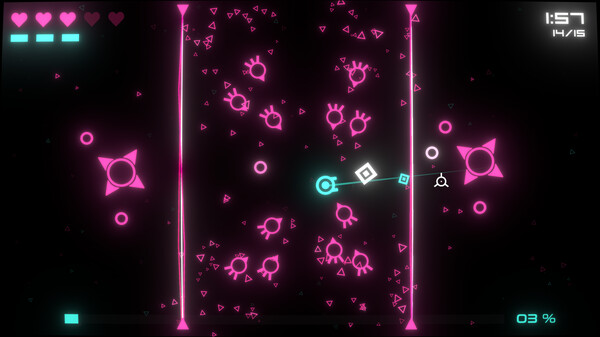 Screenshot of OVERWHELMED gameplay showing in-action mechanics