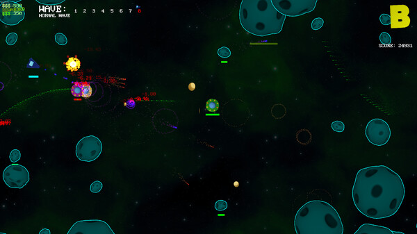 Asteroids ++ game for Linux 1