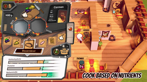 Screenshot of Ominous Stew gameplay showing in-action mechanics