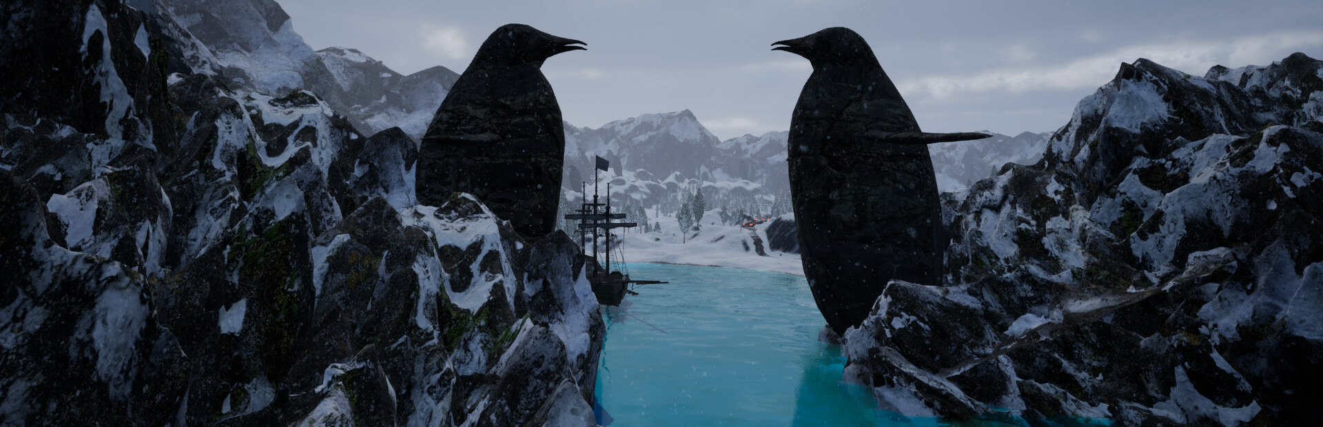 Der Pfad des Pinguins