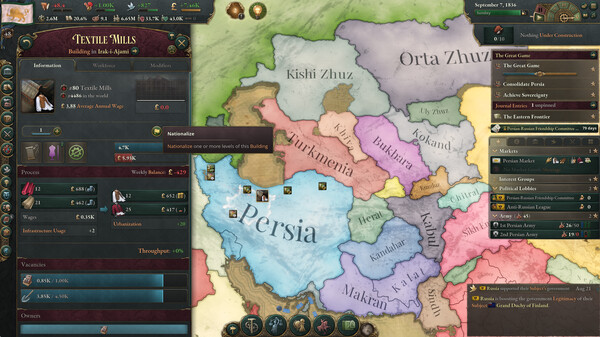 Victoria 3: Sphere of Influence screenshot