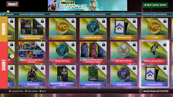 NBA 2K24 Hall of Fame Pass: Season 2