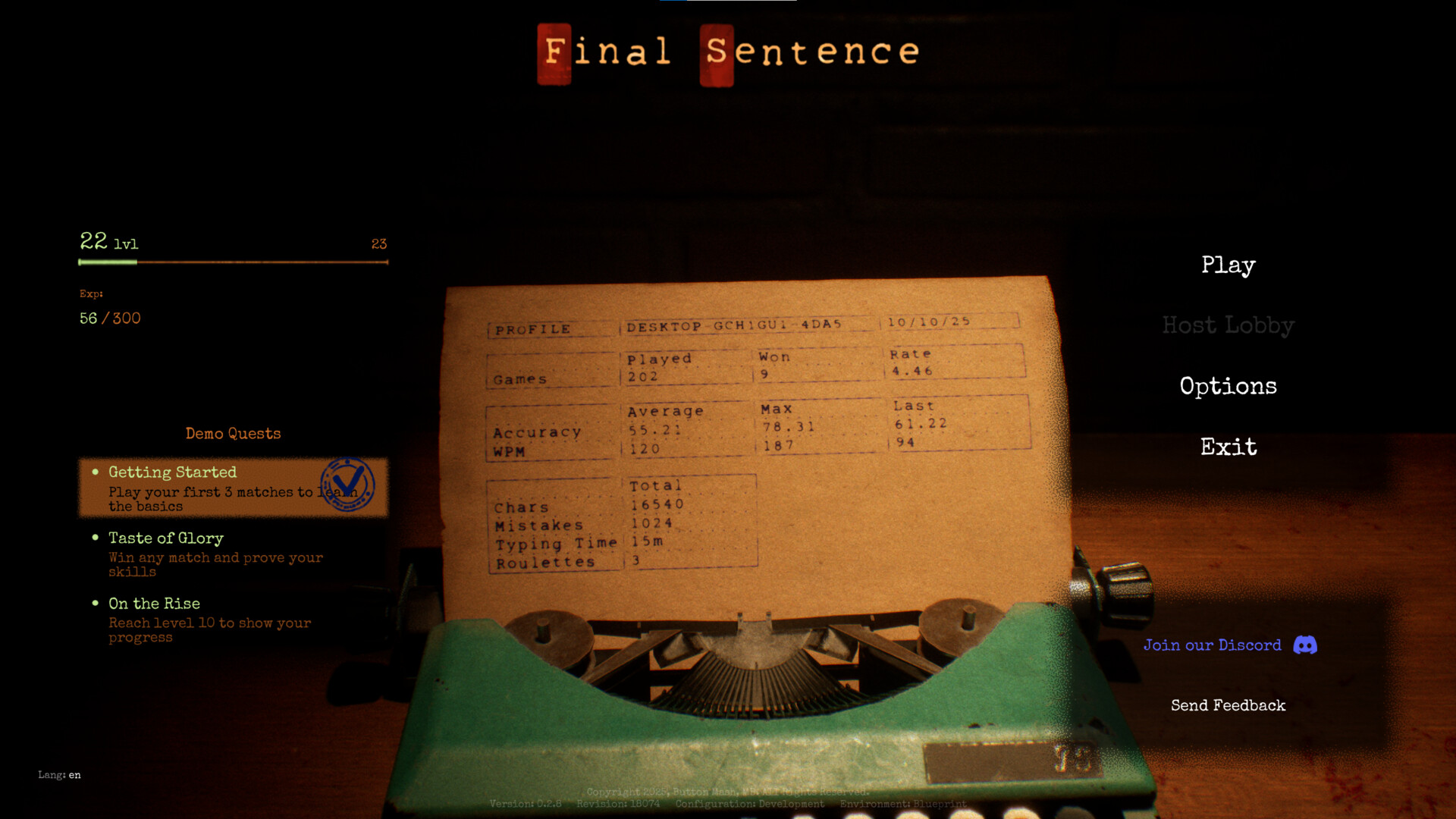 Final Sentence Featured Screenshot #1
