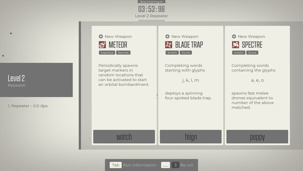 Glyphica: Typing Survival Demo