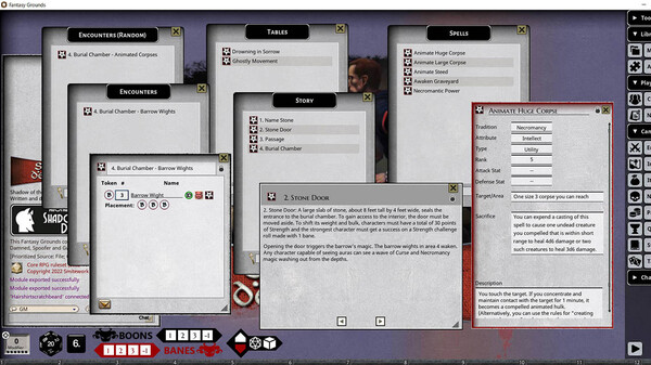 Fantasy Grounds - Shadow of the Demon Lord Monstrous Pack 1 - The Undead