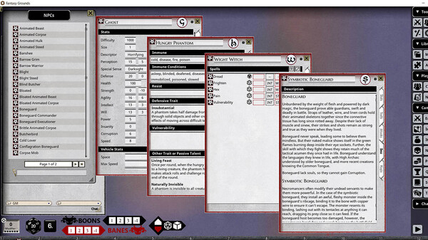 Fantasy Grounds - Shadow of the Demon Lord Monstrous Pack 1 - The Undead