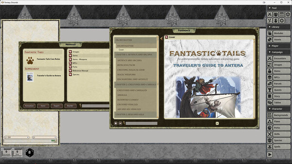 Fantasy Grounds - Fantastic Tails: Traveler's Guide to Antera