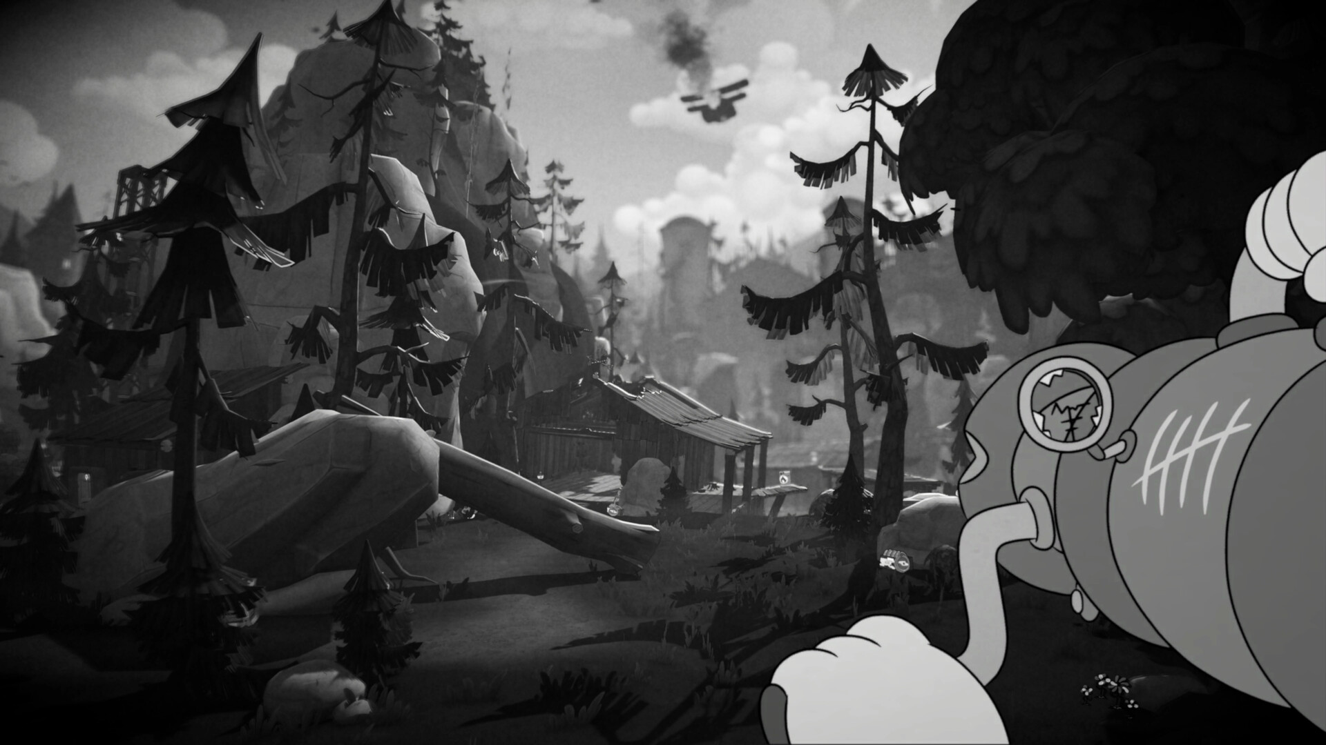 MOUSE P.I. exploration in a noir detective office