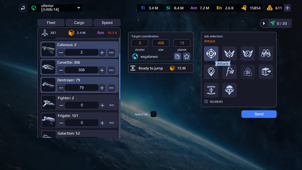 Screenshot z War For Galaxy: New Era