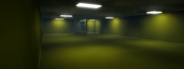Screenshot of Backrooms Versus gameplay showing in-action mechanics