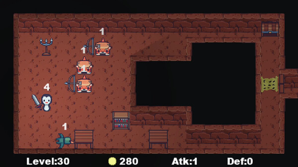 Strategy game but with a penguin who has a sword.