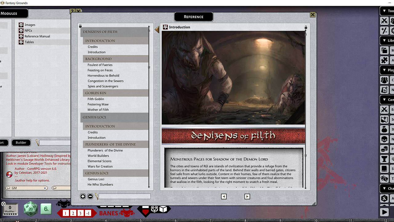 Fantasy Grounds - Shadow of the Demon Lord Monstrous Pack 3 - The Faerie and the Genie Featured Screenshot #1
