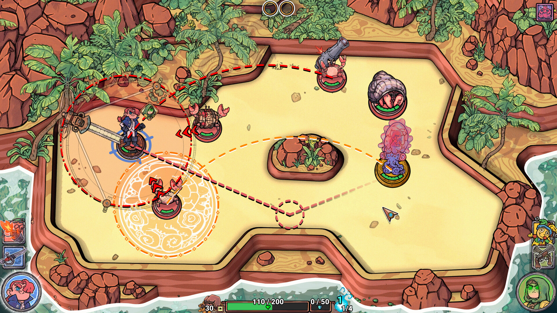 Screenshot of Flick Shot Rogues