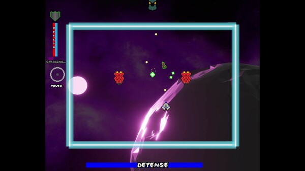 Screenshot of Thetawave gameplay showing in-action mechanics