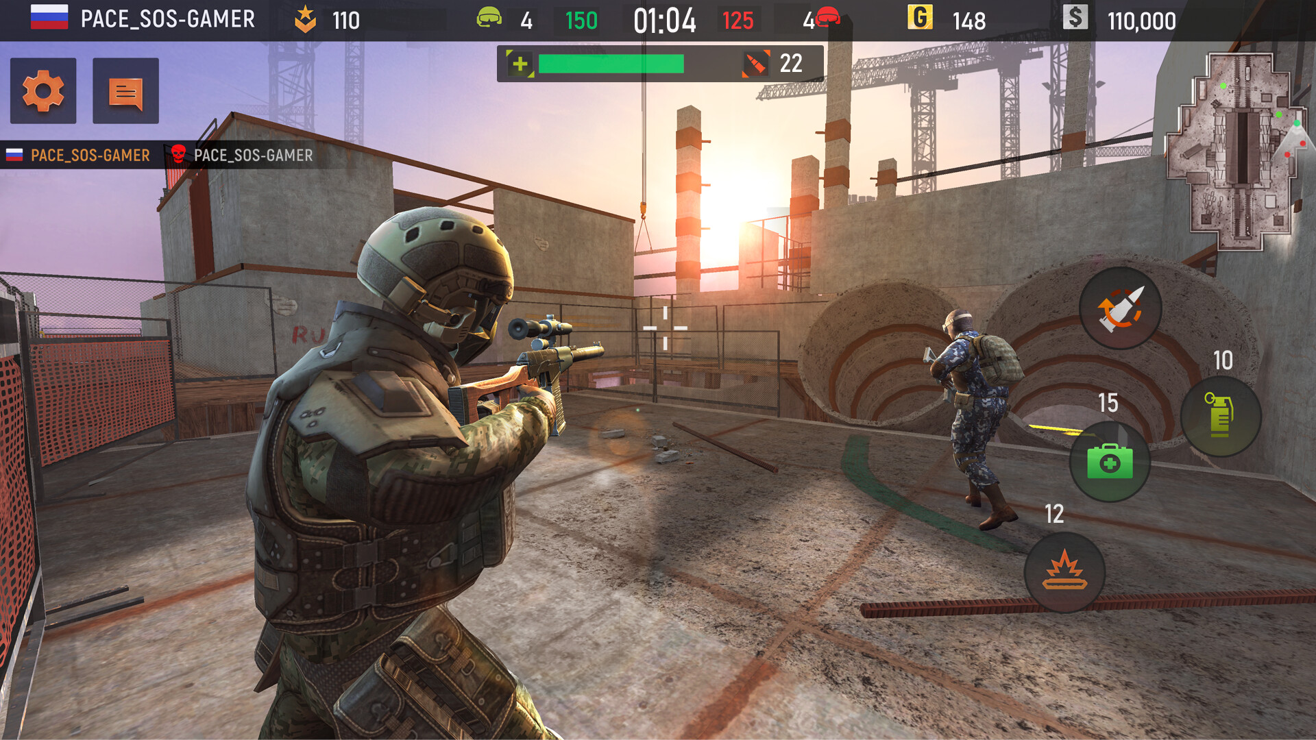 Striker Zone: Gun Games Online screenshot #1