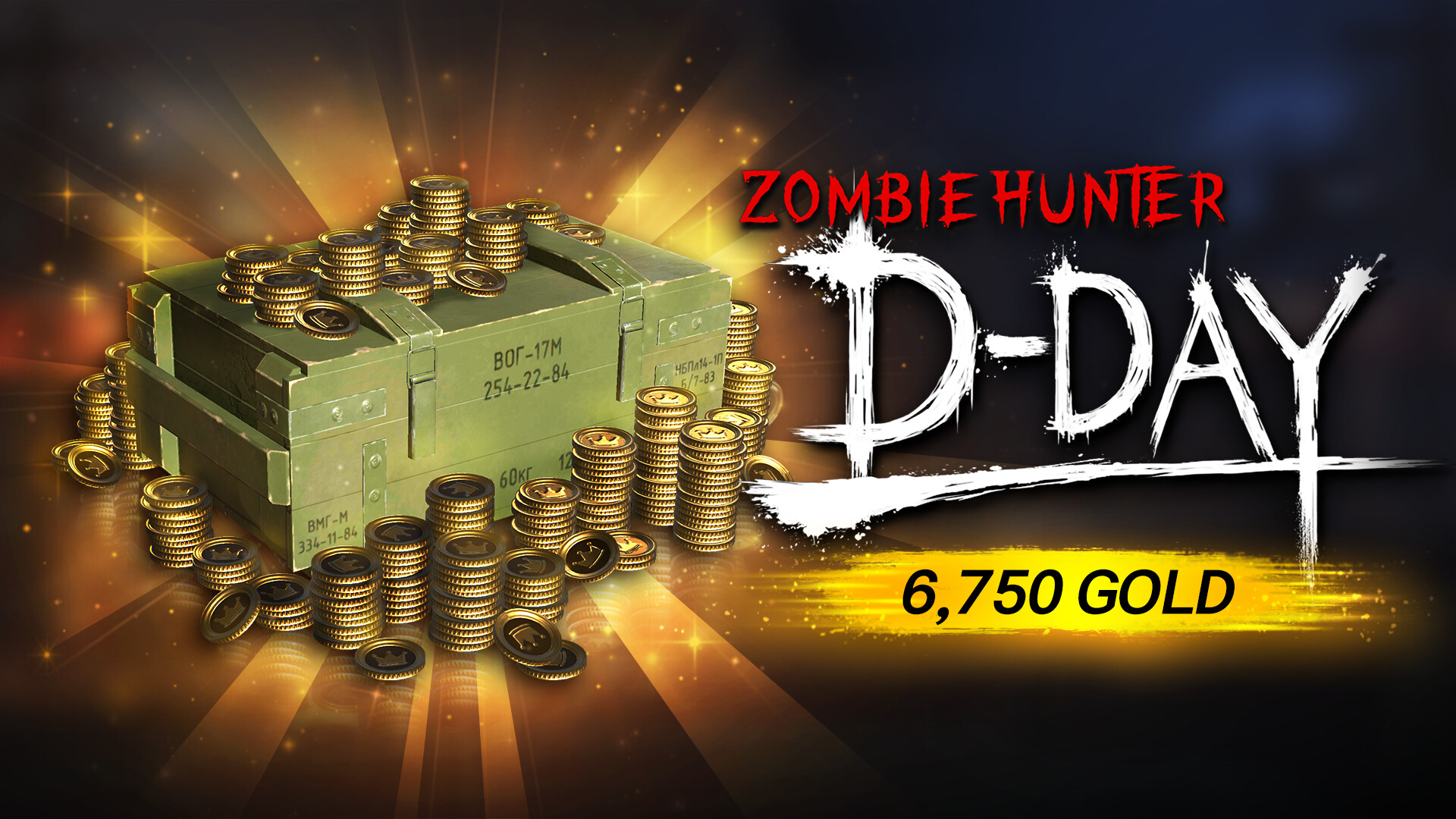 Zombie Hunter: D-Day - 6,750 Gold Pack Featured Screenshot #1