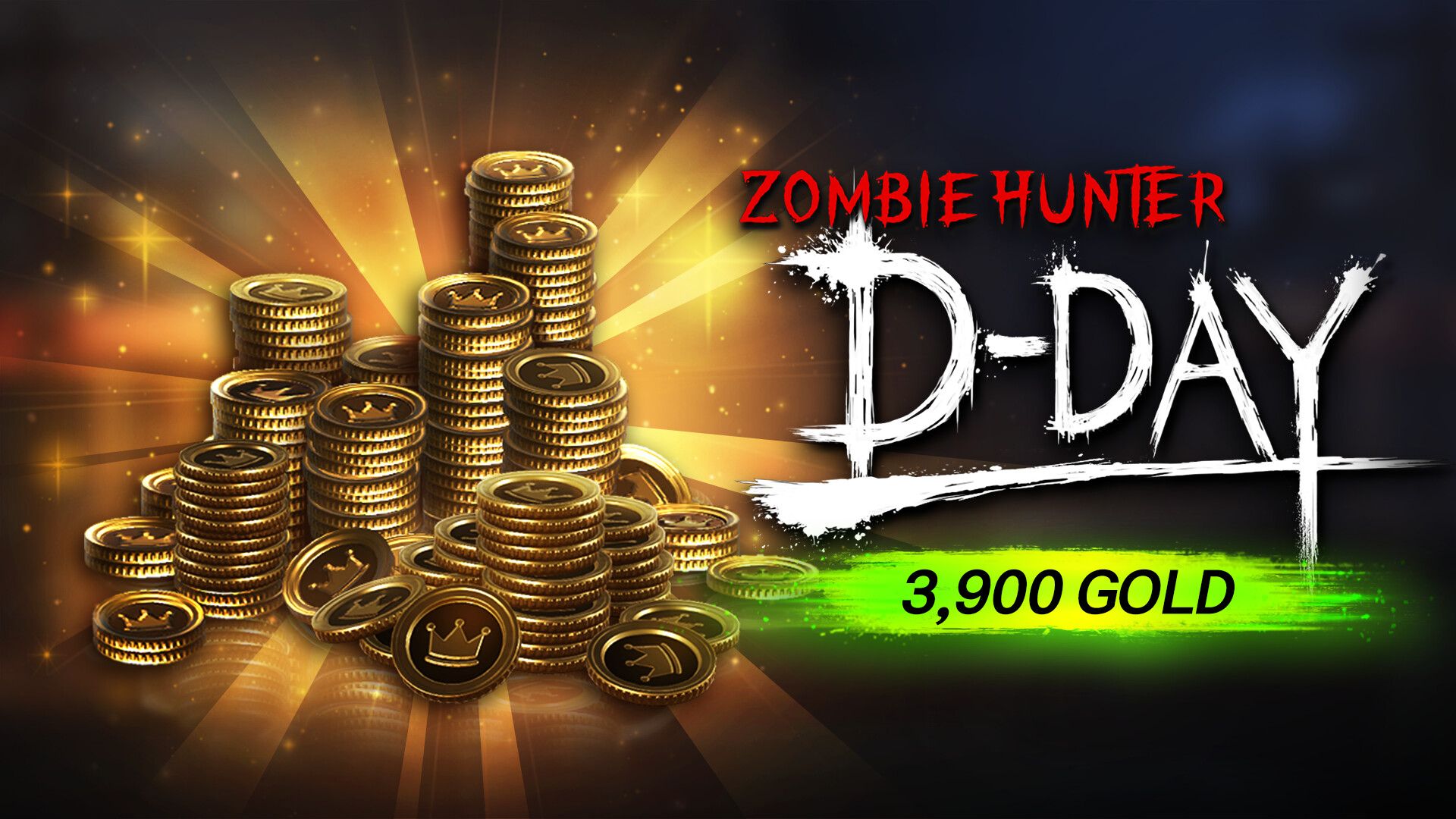 Zombie Hunter: D-Day - 3,900 Gold Pack Featured Screenshot #1