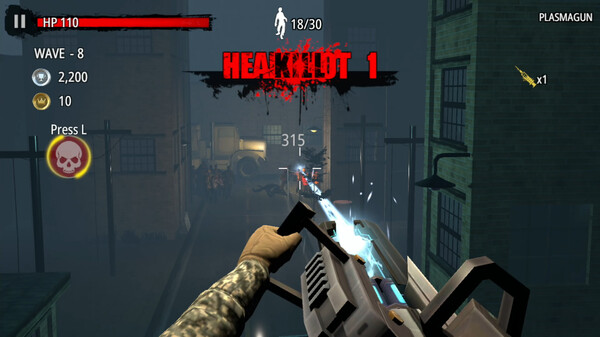 Zombie Hunter: D-Day - SS-ranked Armament "PLASMA GUN"