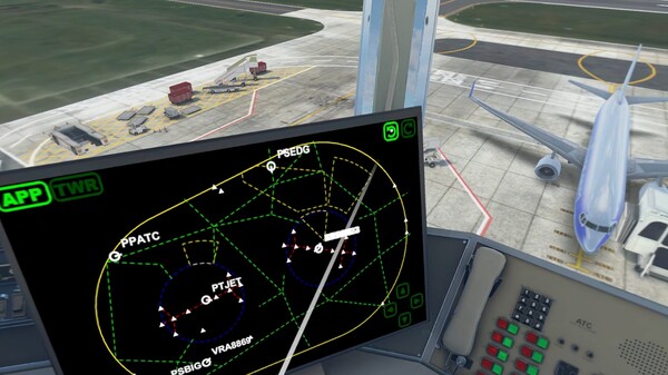 Screenshot z V-Air Traffic Control