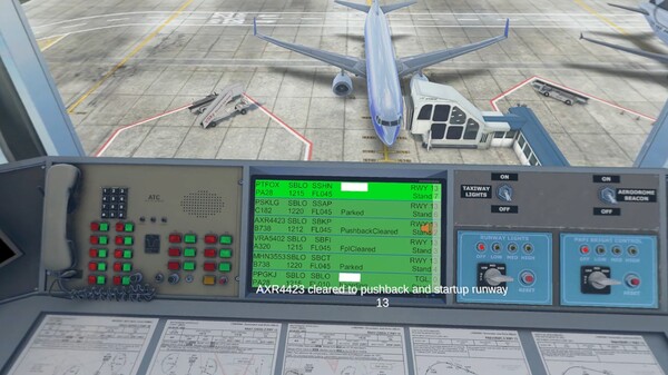 Screenshot z V-Air Traffic Control