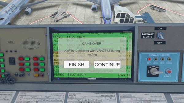 Screenshot z V-Air Traffic Control