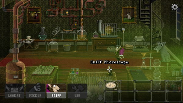Screenshot of Heir of the Dog gameplay showing in-action mechanics