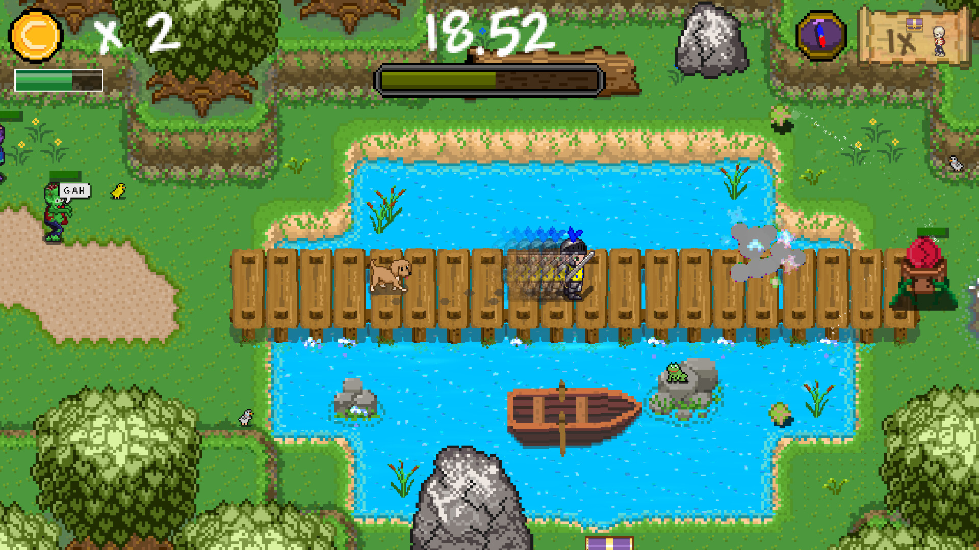 #2. Time Knight VS. Zombies (Steam) di: FrogInThePot