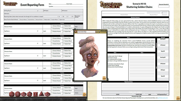 Fantasy Grounds - Pathfinder 2 RPG - Pathfinder Society Scenario #4-14: Shattering Golden Chains