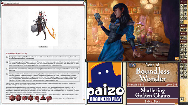 Fantasy Grounds - Pathfinder 2 RPG - Pathfinder Society Scenario #4-14: Shattering Golden Chains