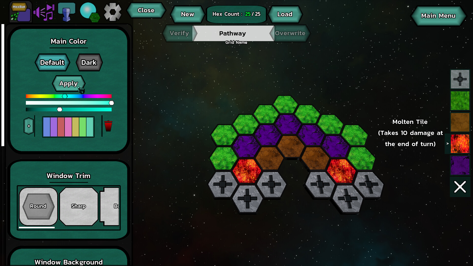 HexBat - Interface Featured Screenshot #1