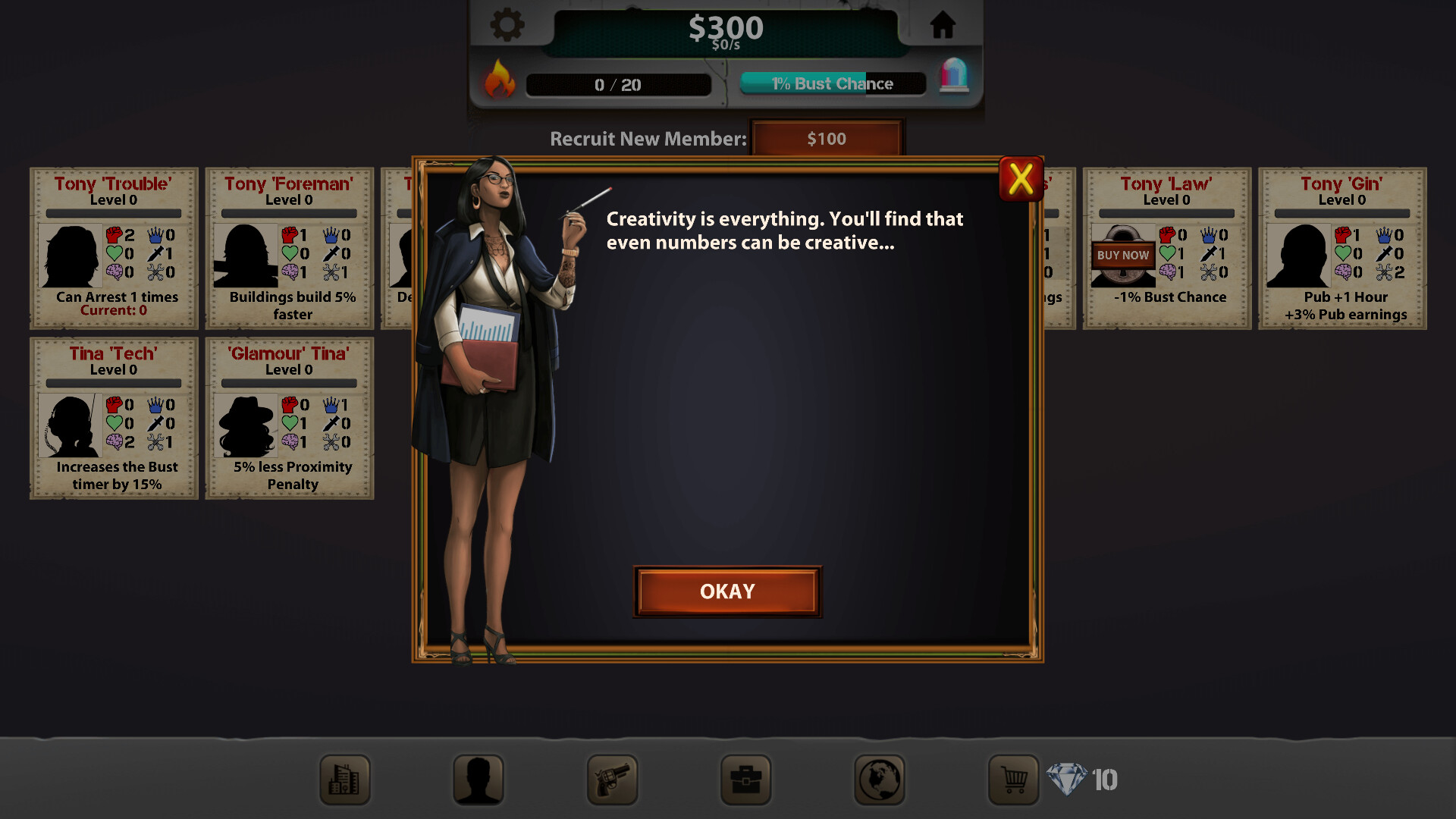 Mafia Clicker: TIna Numbers Featured Screenshot #1