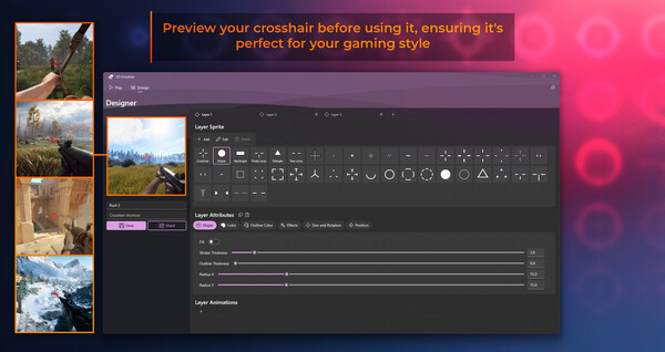 Screenshot z EZ-Crosshair Screenshot z EZ-Crosshair