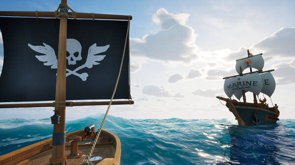 Screenshot of Freedom is Piracy gameplay showing in-action mechanics
