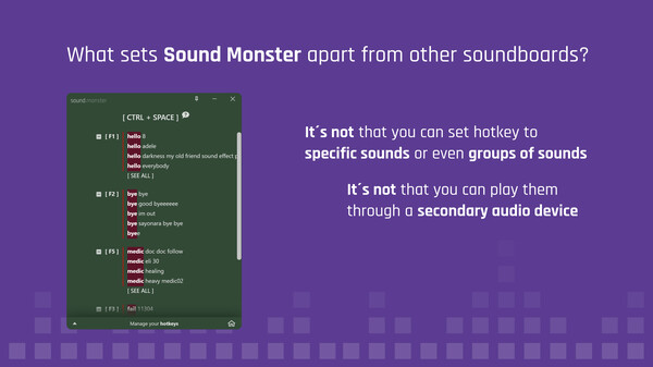 Sound Monster Soundboard.