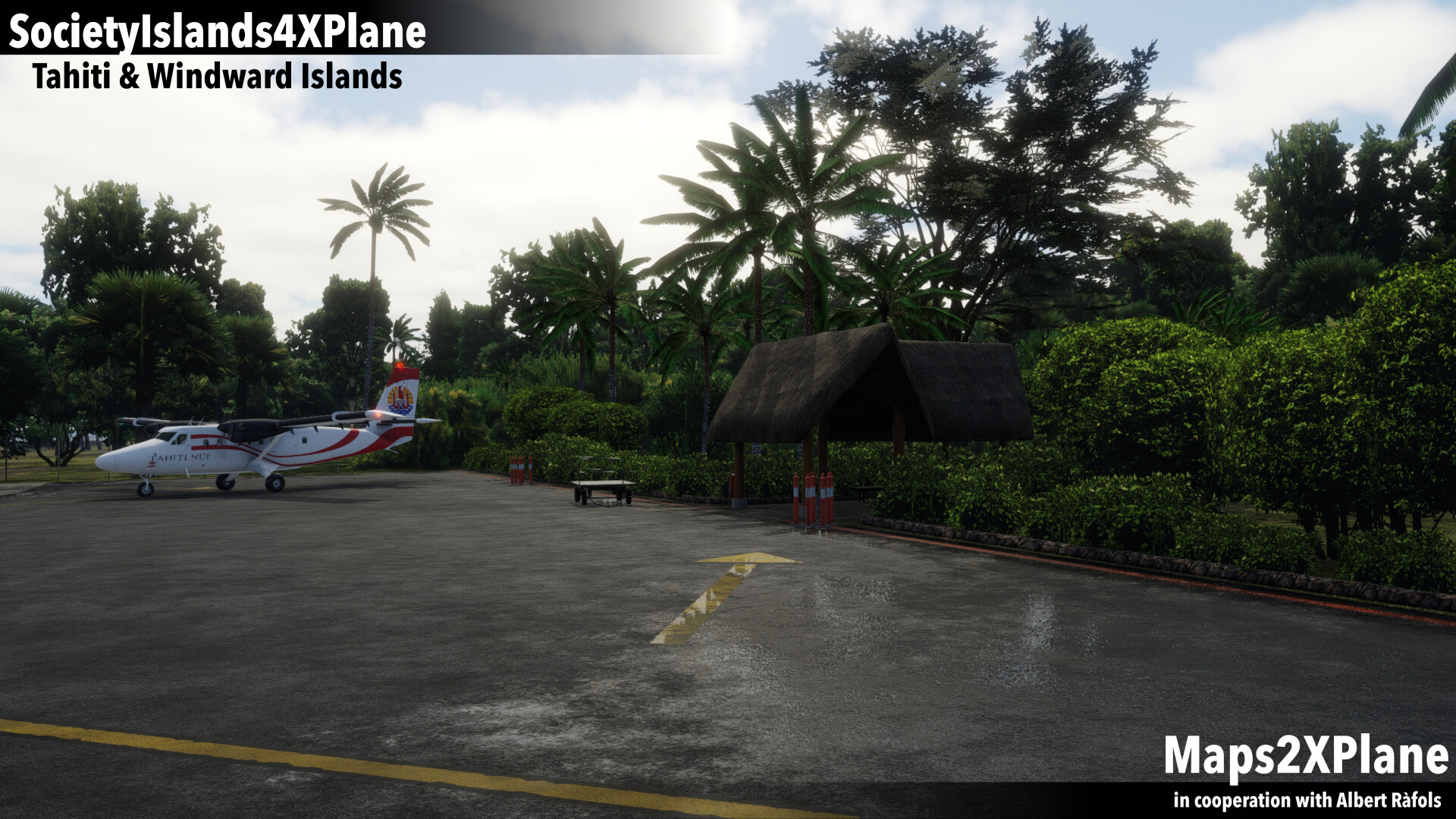 X-Plane 12 Add-on: Aerosoft - Society Islands XP - Tahiti & Windward Islands Featured Screenshot #1