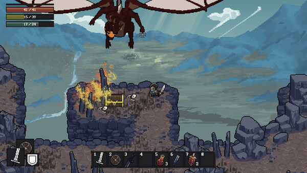 Screenshot of Pale Coins gameplay showing in-action mechanics