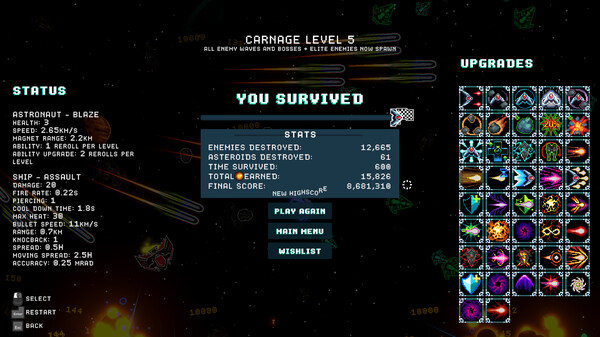 Cosmic Carnage screenshot 2