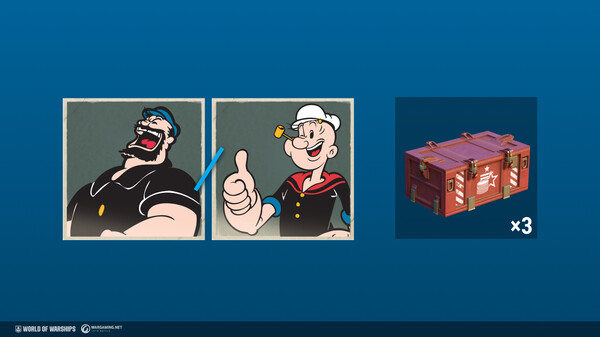 World of Warships Popeye or Bluto? Free Commander Mission