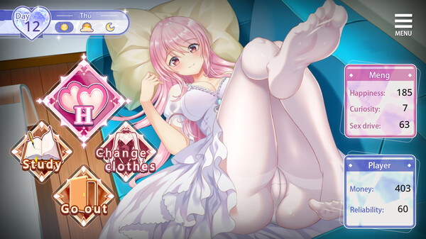 Screenshot of Sex doll came to Life gameplay showing in-action mechanics