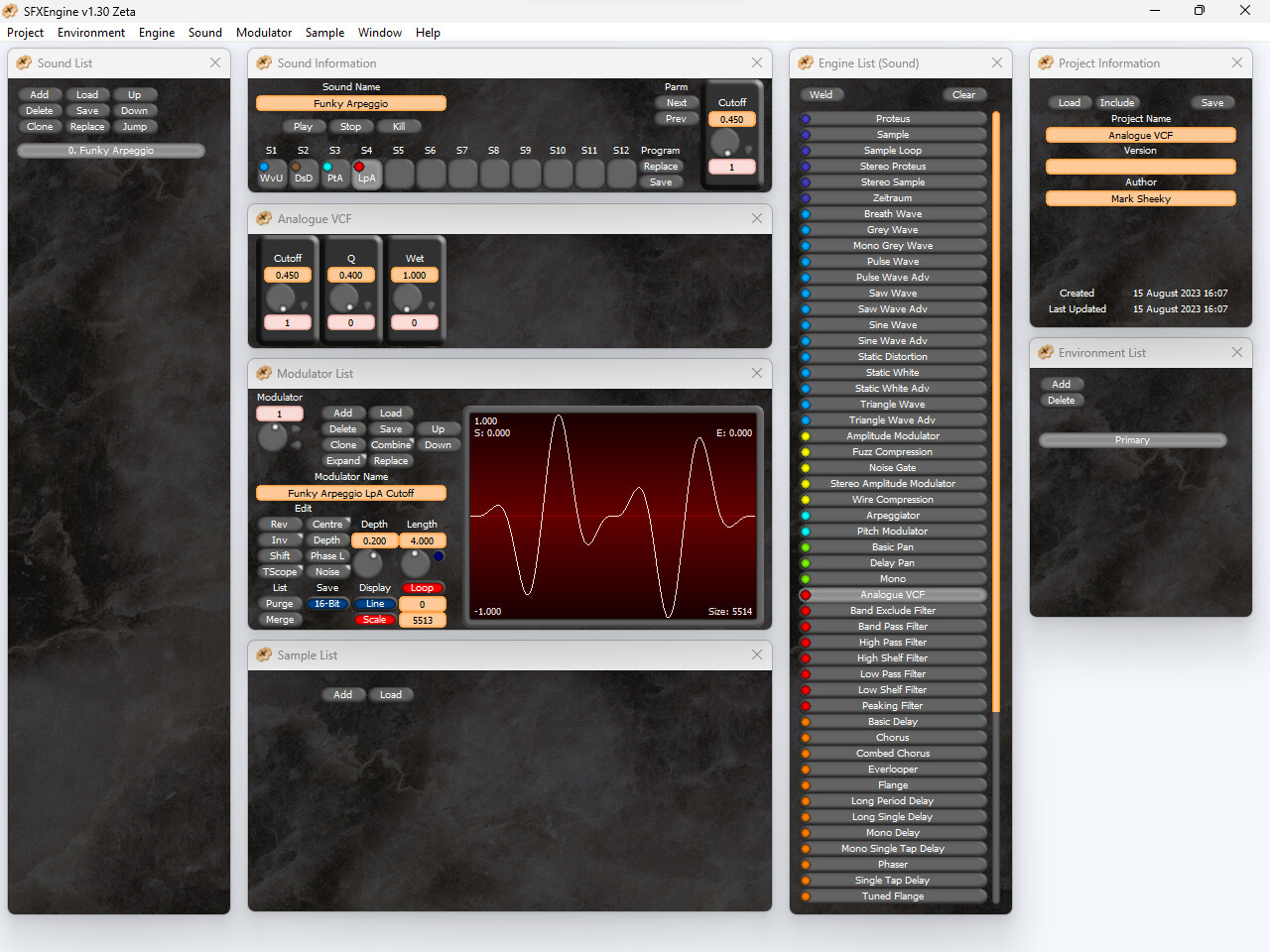 SFXEngine Engine Pack Analogue VCF Featured Screenshot #1