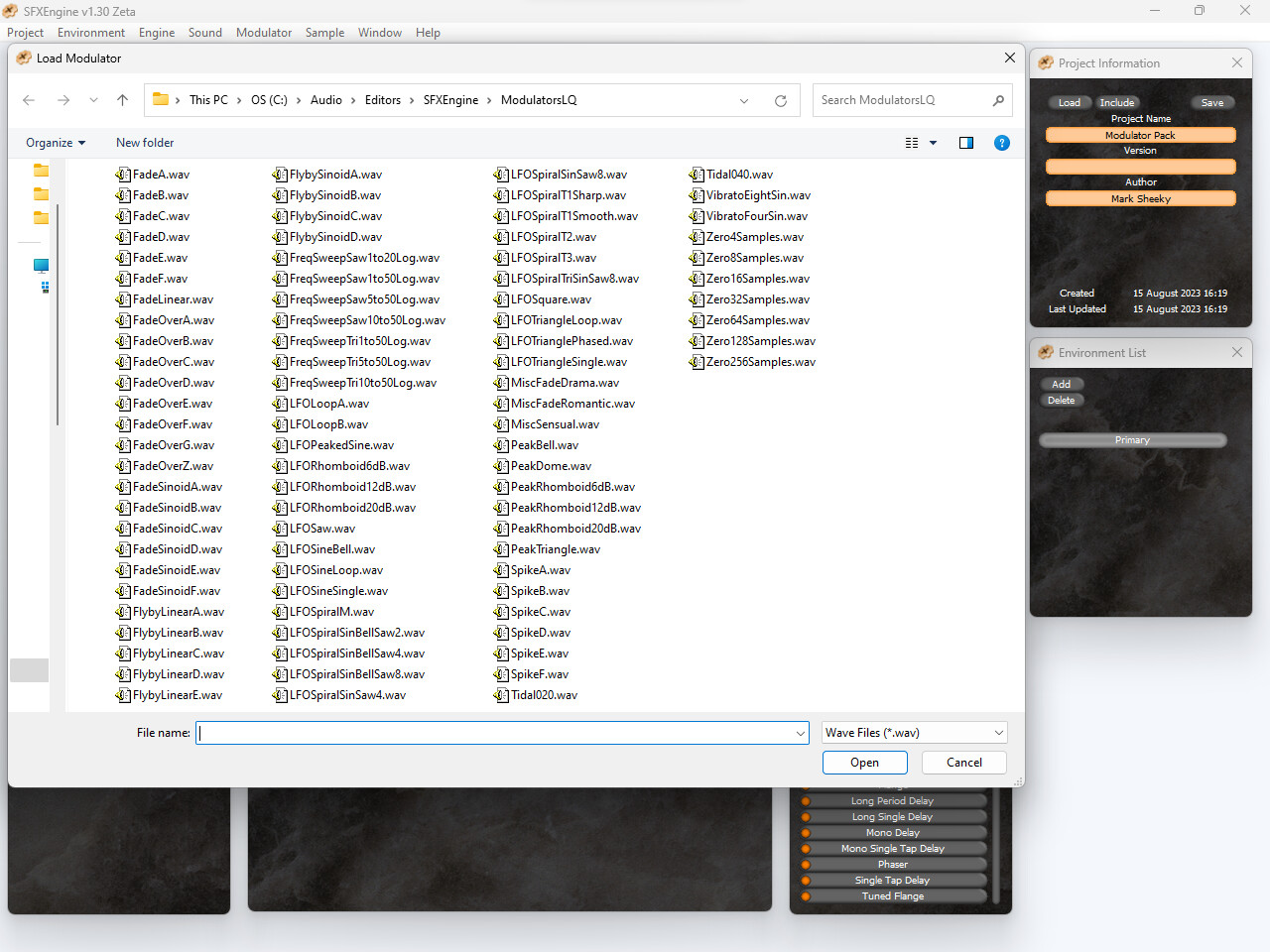 SFXEngine Modulator Pack Featured Screenshot #1