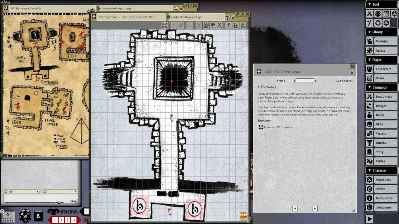 Fantasy Grounds - Shadow of the Demon Lord Tombs of the Desolation screenshot 1