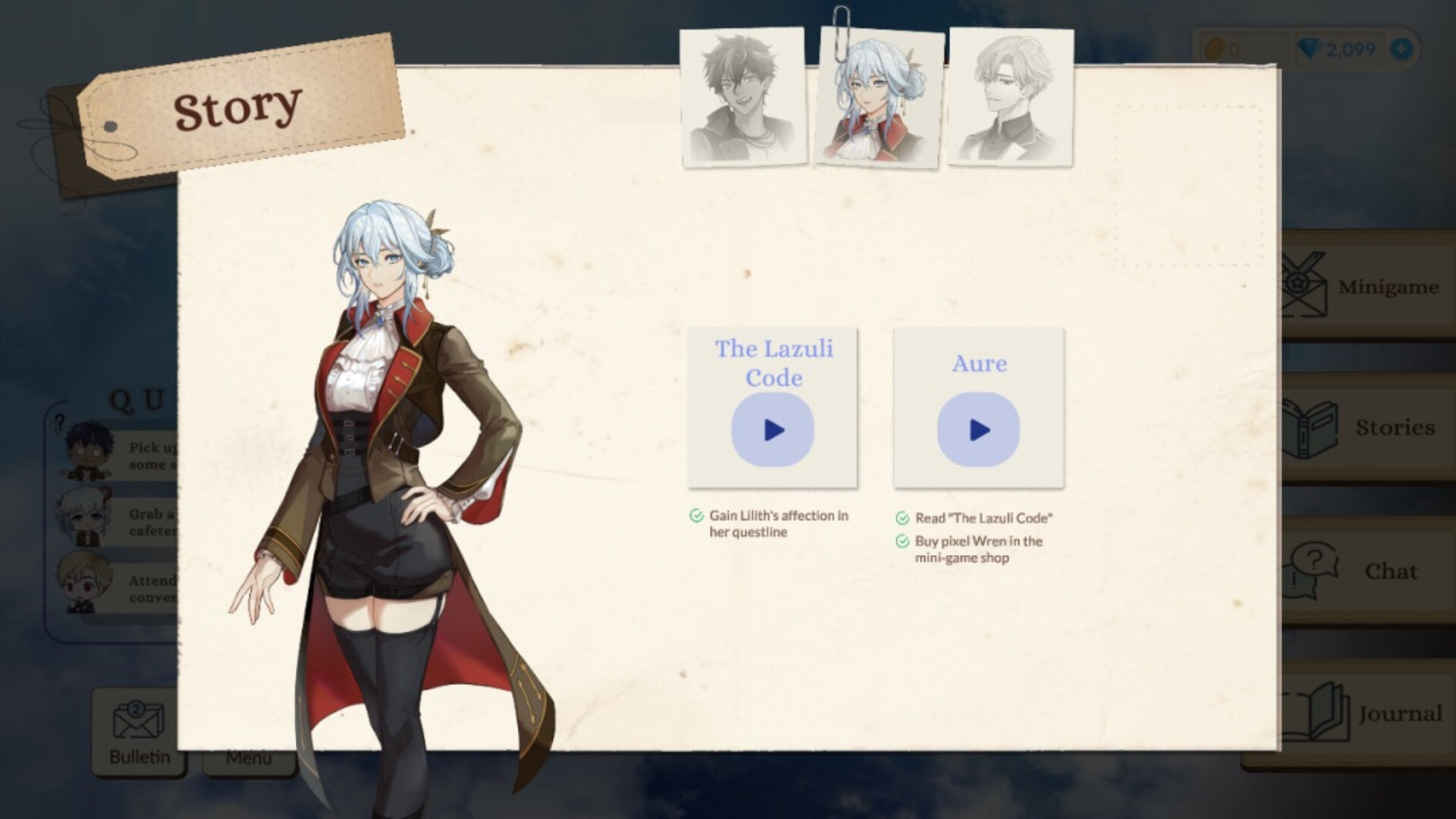 Untold Atlas: otome sim inspired by expedition adventures screenshot #5