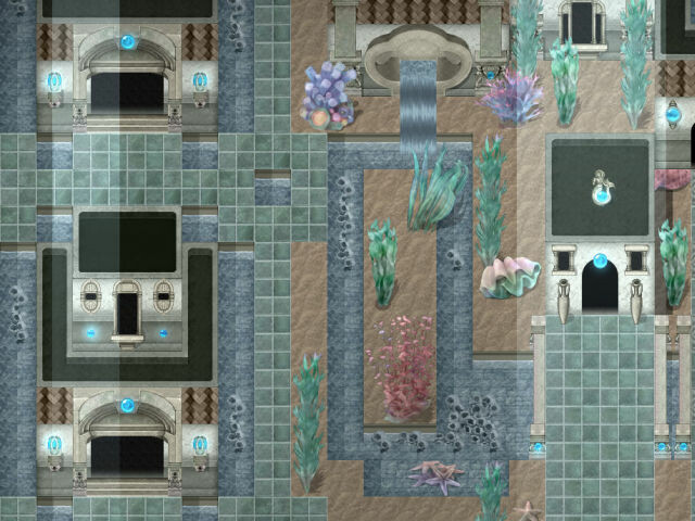 RPG Maker MV - KR Mermaid City Tileset Featured Screenshot #1