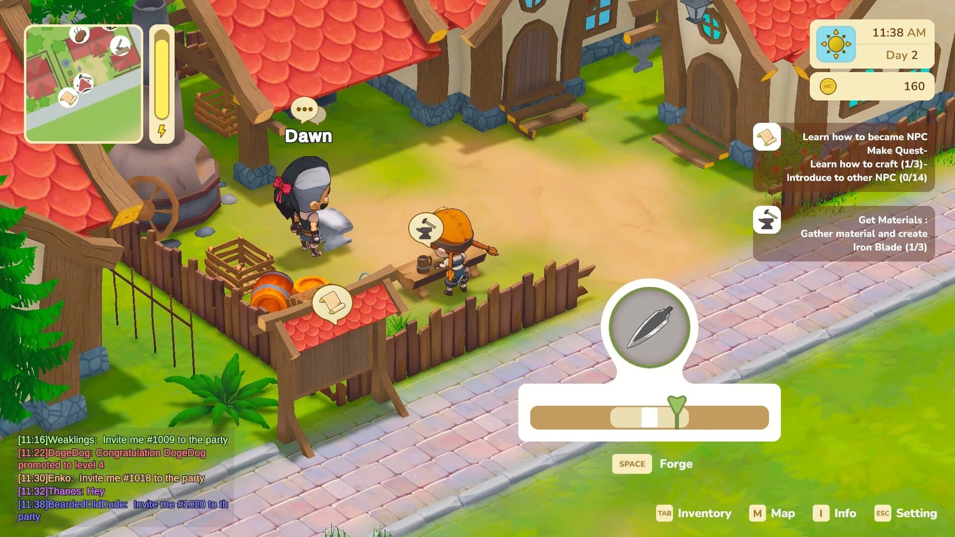 NPCVille: Story of The Blacksmith screenshot 1