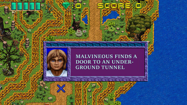 Screenshot of Xargon Remake Ep.3 gameplay showing in-action mechanics