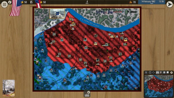 Screenshot z SGS Battle For: Fort Donelson
