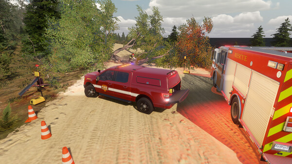 Flashing Lights: Pickup Truck Triple Pack (Полиция，Пожарные，Симулятор экстренных служб).