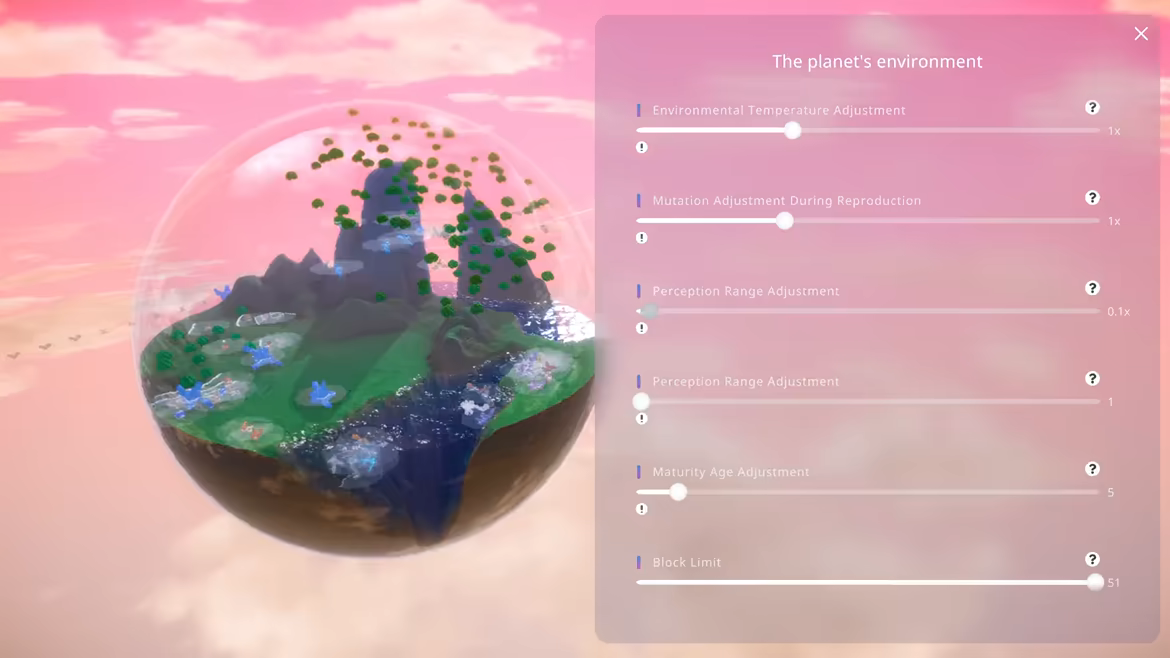 ANLIFE: Motion-Learning Life Evolution video 2